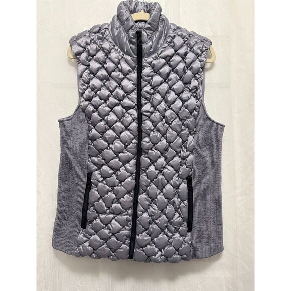 Andrew Marc Marc New York Puffer Ribbed Vest - Picture 8 of 10